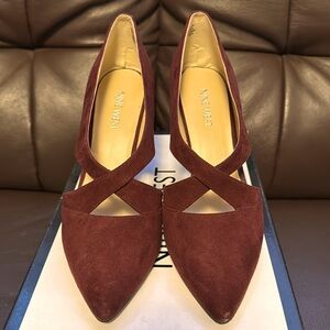 Nine West dark red heels